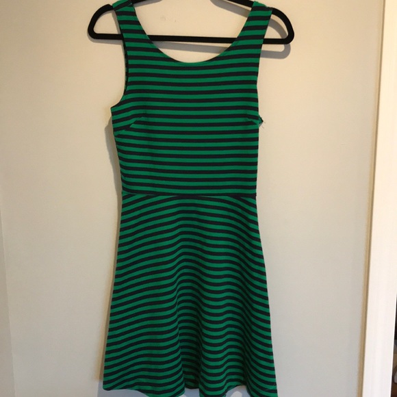 American Eagle Outfitters Dresses & Skirts - American Eagle Green & Navy blue striped dress